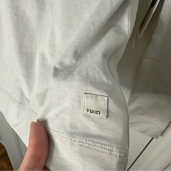 NWT Vuori Women’s Halo Essential Half-Zip Salt Heather Athleisure Quarter Zip XS - Picture 5 of 9